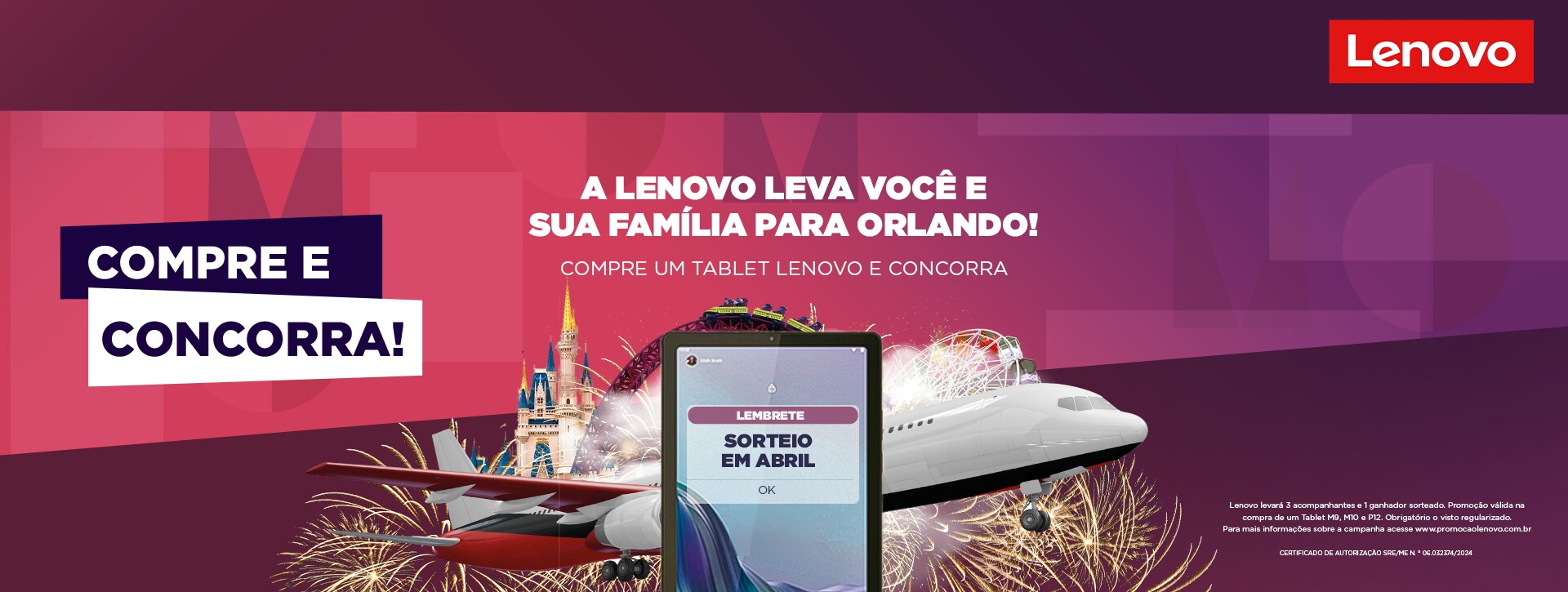 Volta às Aulas com Estilo: Descubra os Tablets Lenovo e Ganhe uma Viagem  para Orlando!