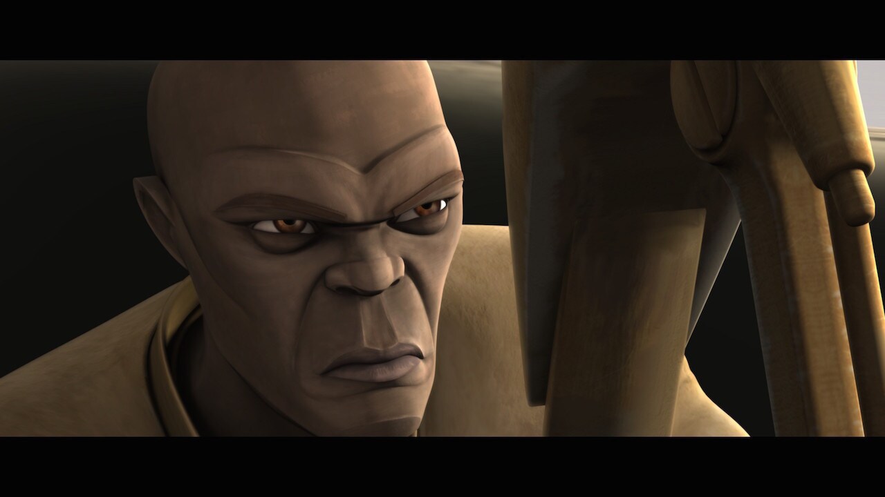 Mace Windu destroyed numerous battle droids in leading the Republic attack on Lessu, capital city...
