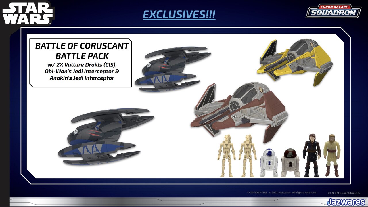 Star Wars Micro Galaxy Squadron Battle of Coruscant Battle Pack