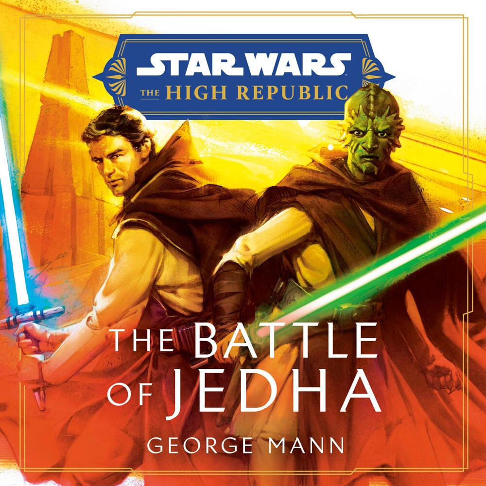 Master Creighton Sun and Jedi Knight Aida Forte on the cover of Star Wars: The High Republic: The Battle of Jedha.