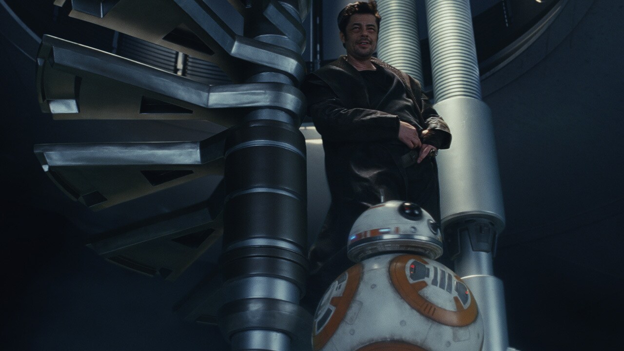 DJ and BB-8 stole a sleek space yacht, the Libertine, and arrived in time to prevent Rose and Fin...