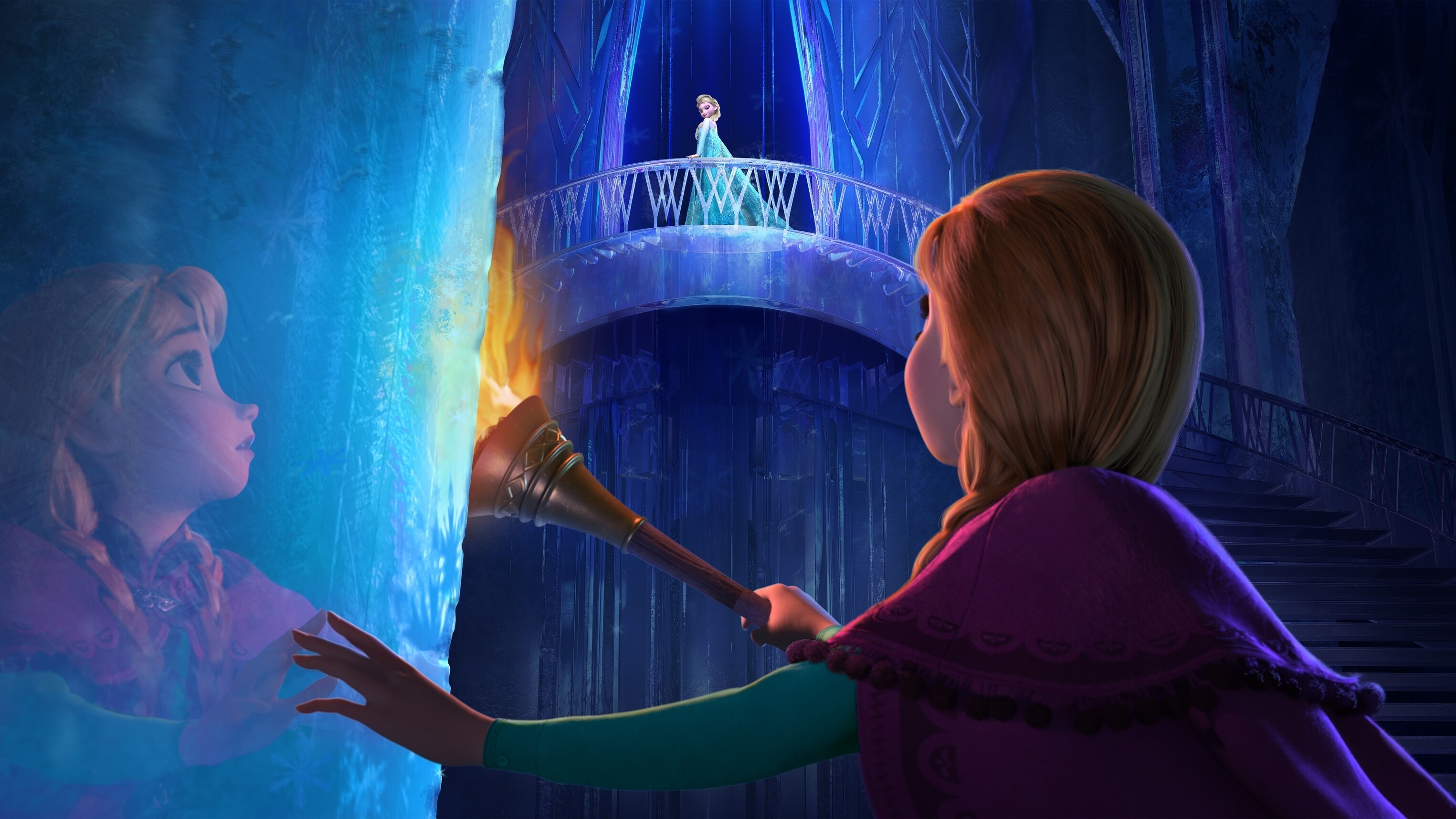 Still image of Anna and Elsa 