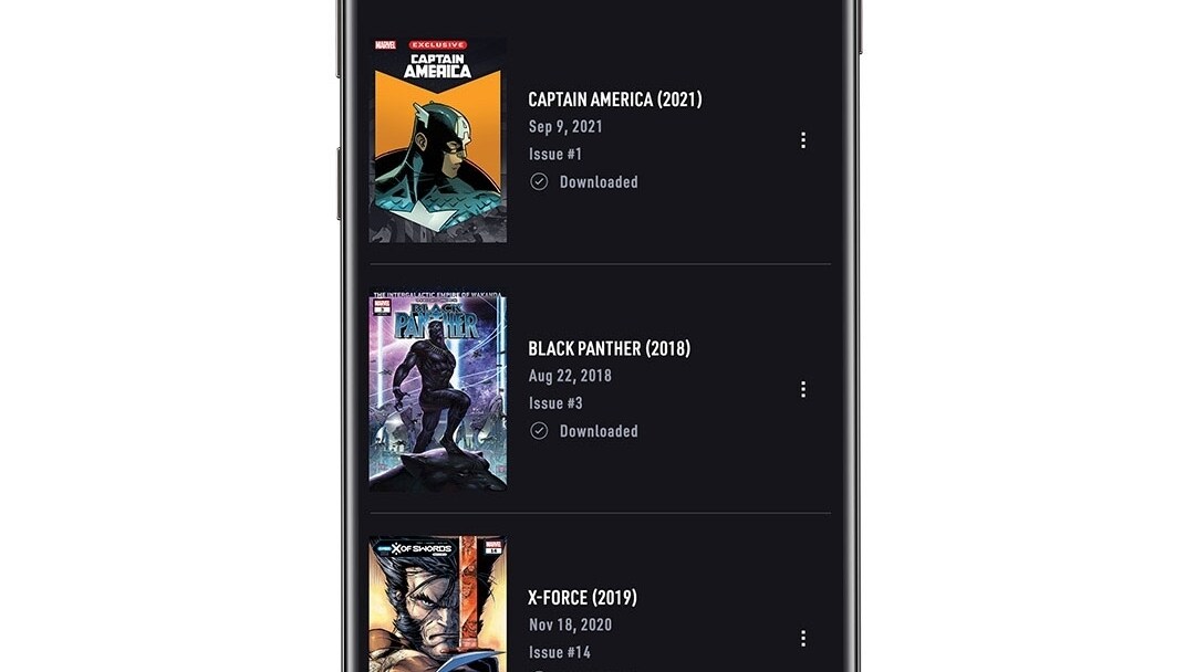 Downloads App Screen Image on White Background