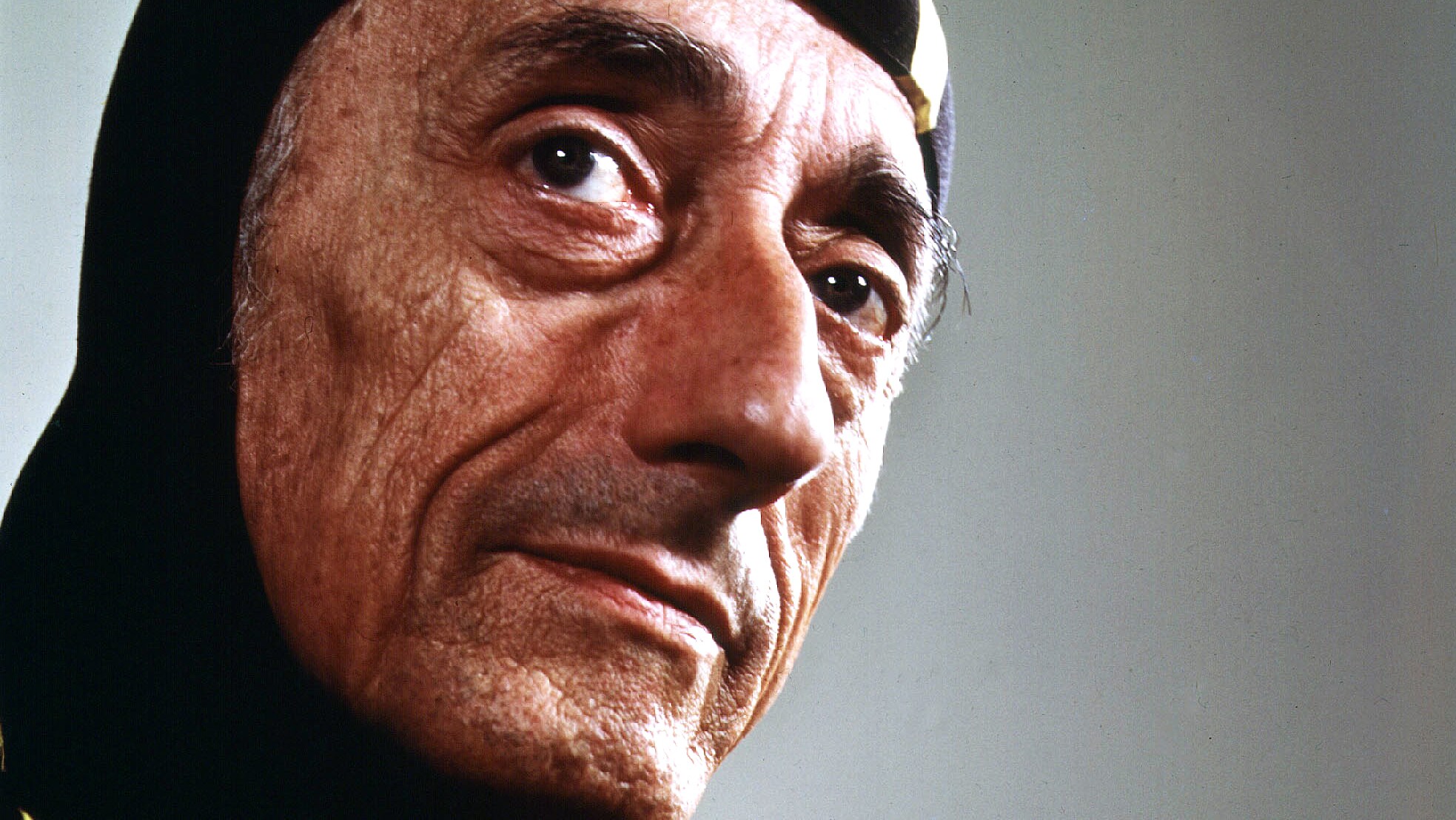 Jacques Cousteau in a diving suit, 1972. (Credit: Yousuf Karsh)