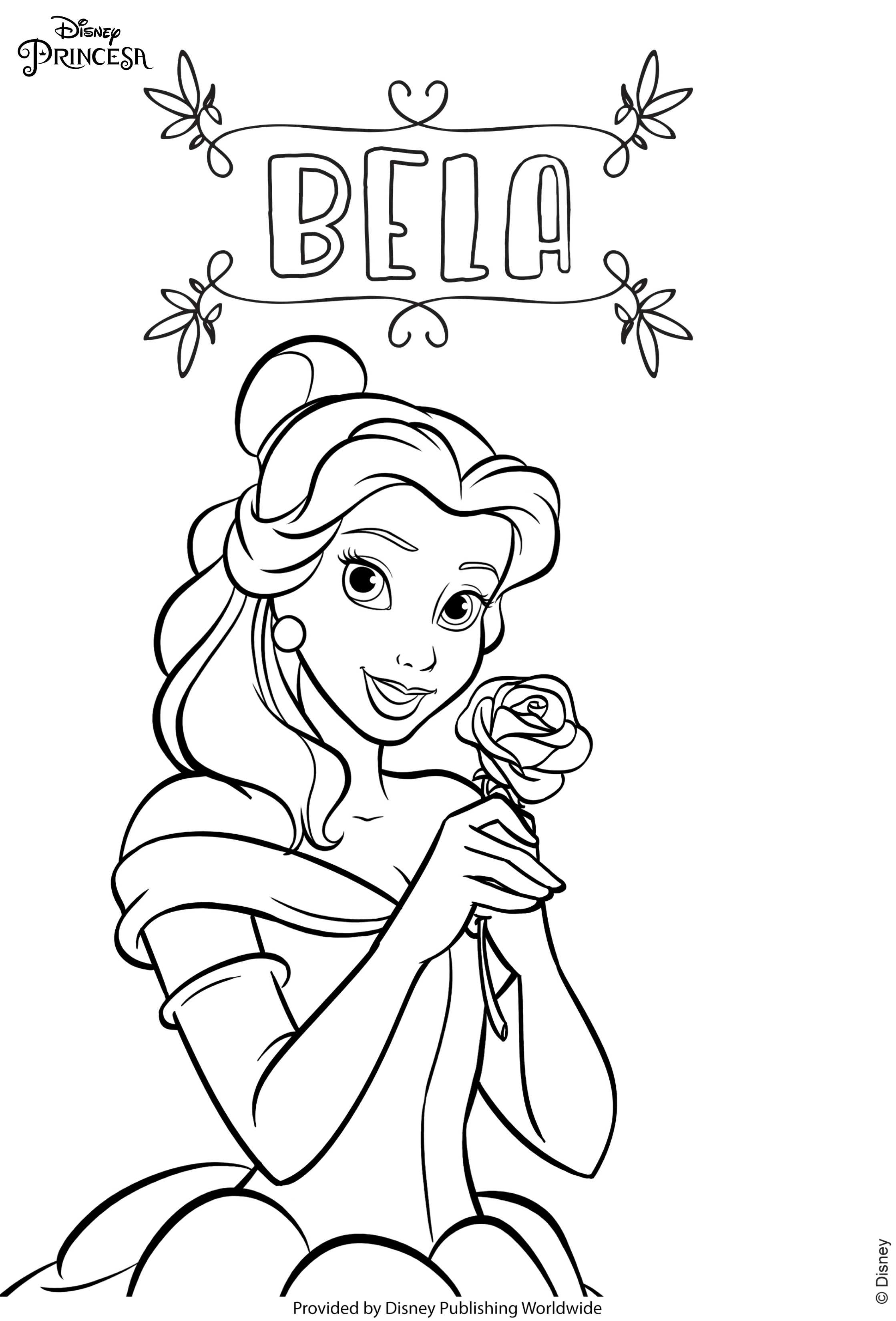 Desenhos para colorir de princesas