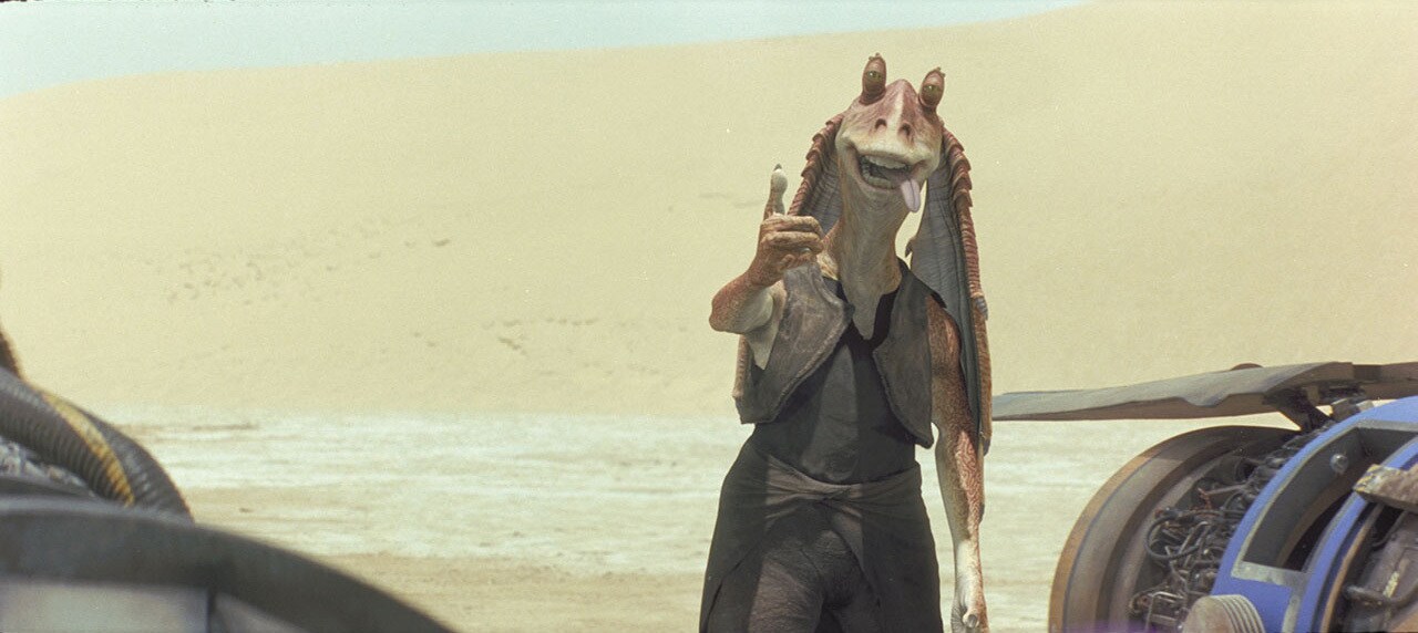 Jar Jar giving a thumb up