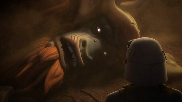 Bendu and Grand Admiral Thrawn over Atollon
