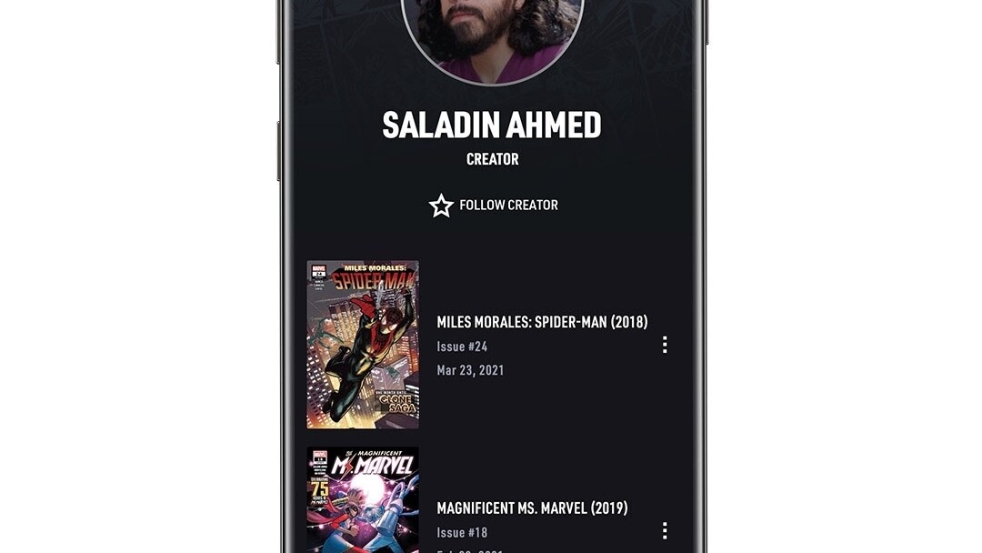 Creator App Screen Image on White Background