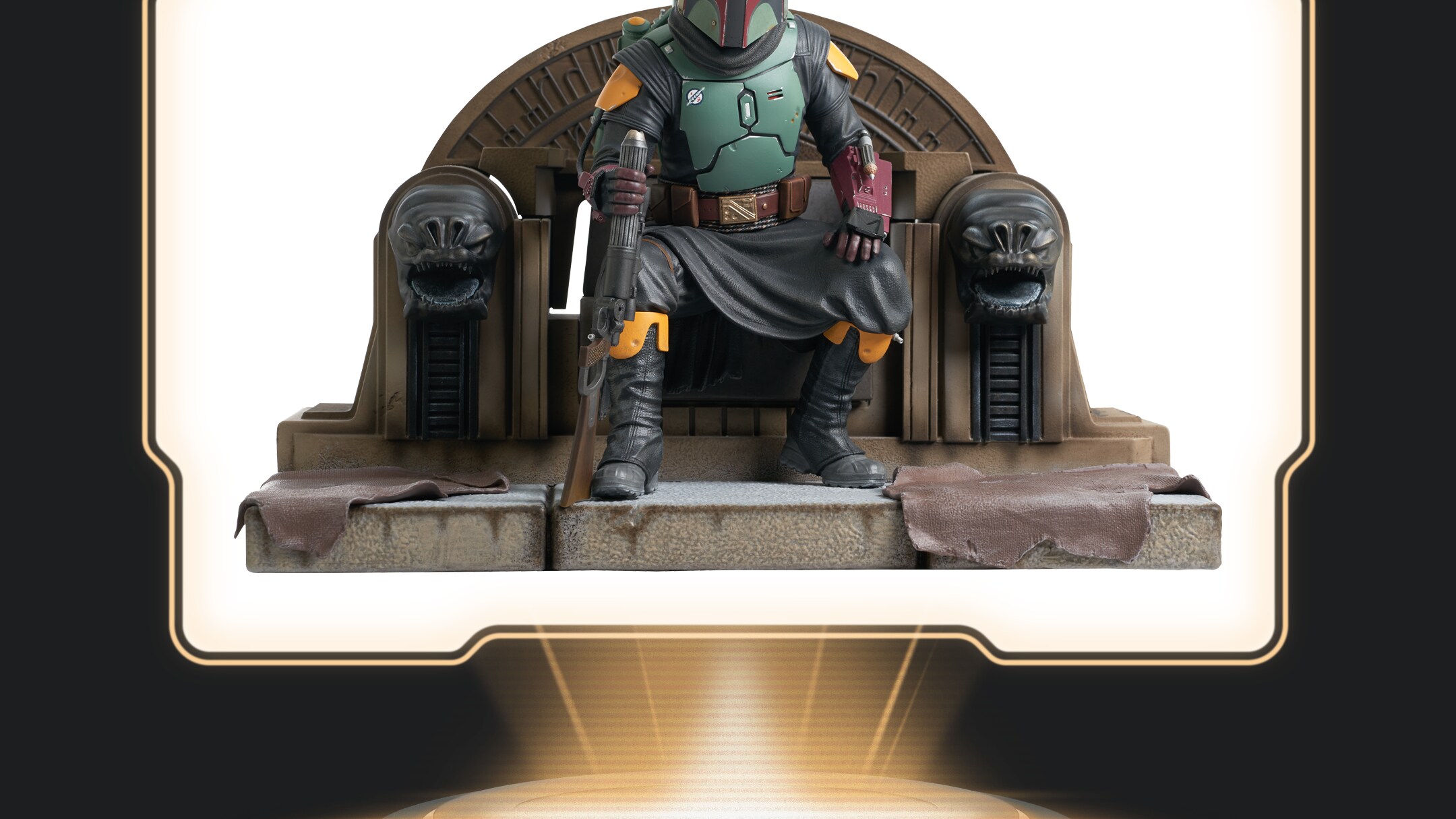Gentle Giant Ltd. - Star Wars: The Mandalorian Boba Fett on Throne Premier Collection 1/7 Scale Statue
