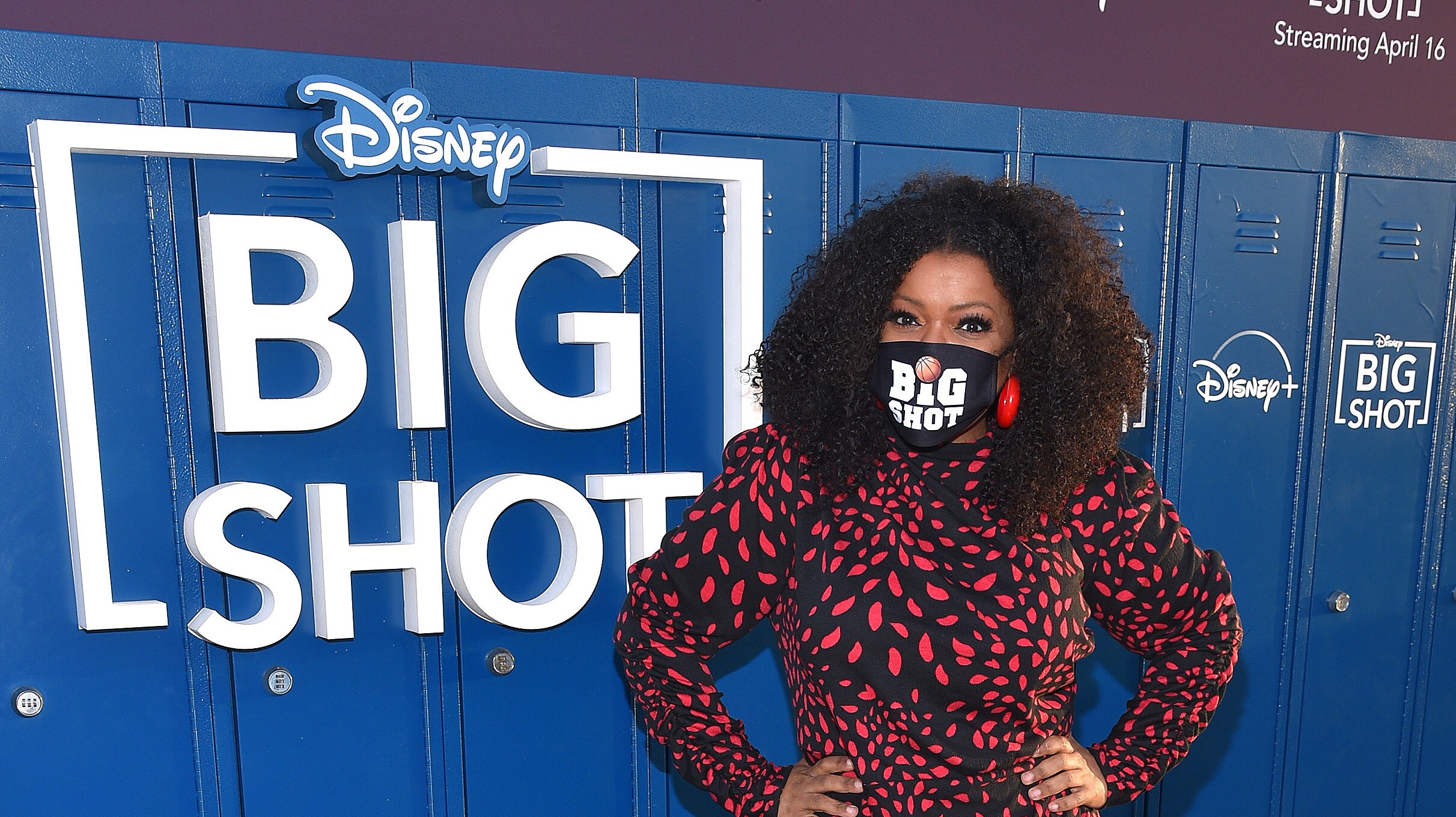 LOS ANGELES, CA - APRIL 14: Yvette Nicole Brown attends the world premiere drive-in screening of the Disney + original series ìBIG SHOTî at The Grove in Los Angeles, California on April 14, 2021. (Photo by Stewart Cook/Disney +/PictureGroup)