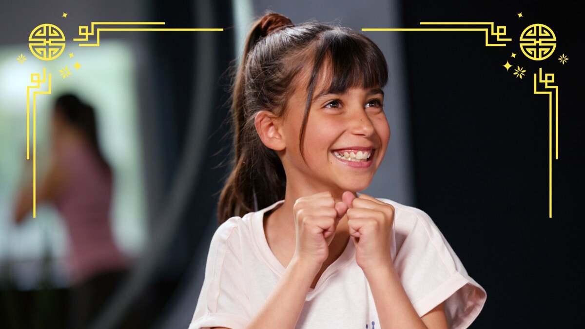 Gewinnerkind Sofia beim Training
