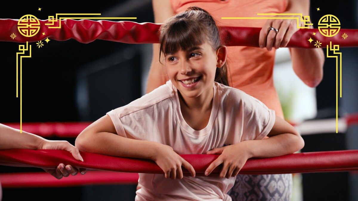  Gewinnerkind Sofia im Boxring