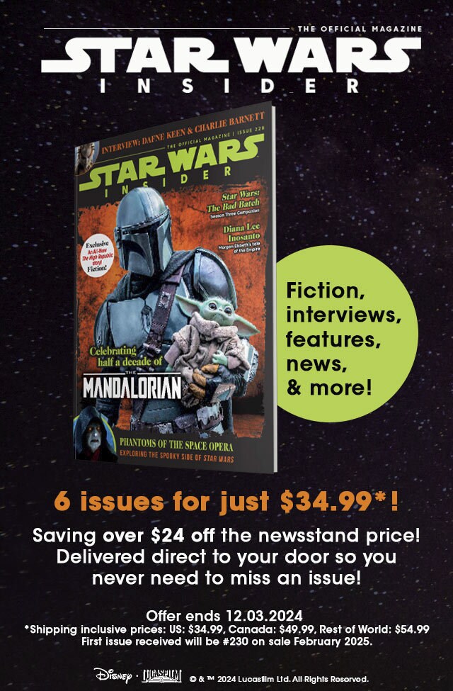 Star Wars Insider Magazine Black Friday graphic