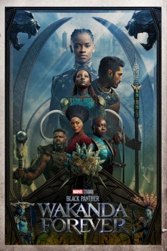 The poster art for Black Panther: Wakanda Forever (2022).