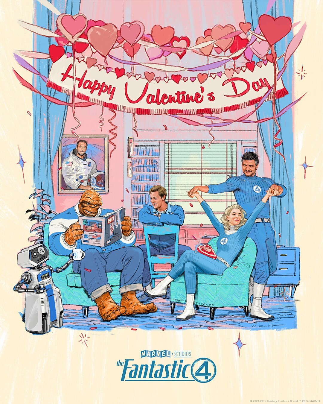 Fantastic Four Valentines Poster
