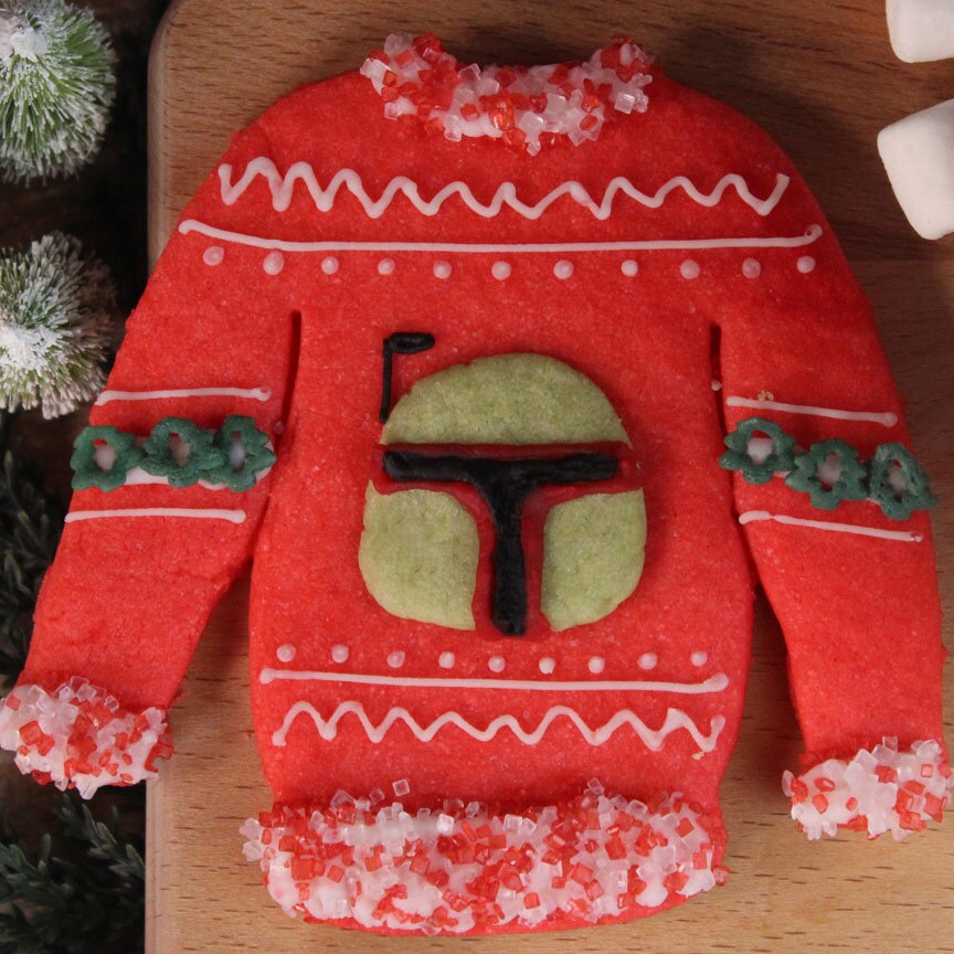 Boba Fett Holiday Sweater Cookies