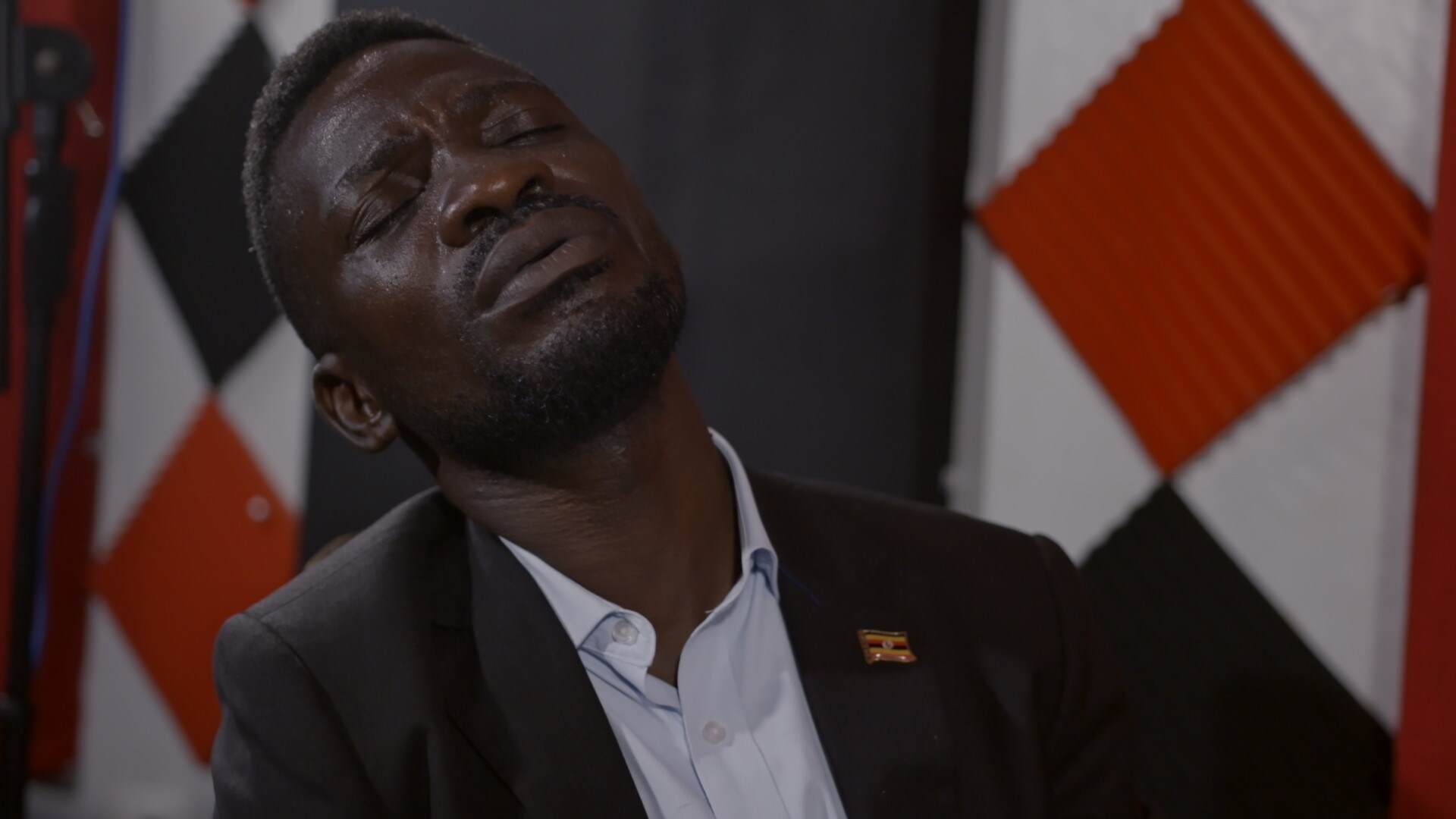 A worried Bobi Wine. (Mandatory photo credit: Southern Films)