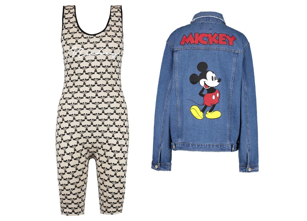 Clothing items from Boohoo's Mickey Mouse Collection