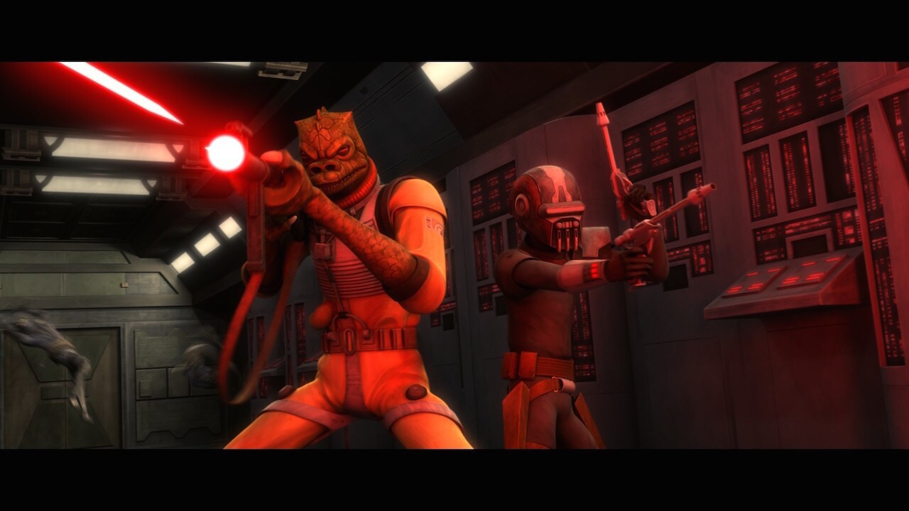 Bossk and the other hunters agreed to protect a mysterious chest carried aboard a subtram journey...