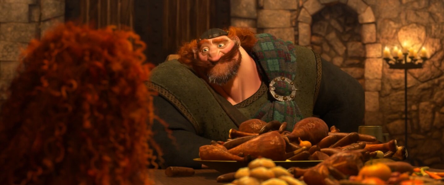 King Fergus from the animated movie "Brave"