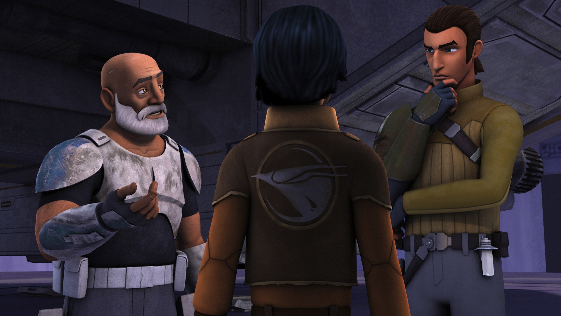 While working on his blaster skills with Chopper, Rex gives advice to Ezra to better his aim. Kan...