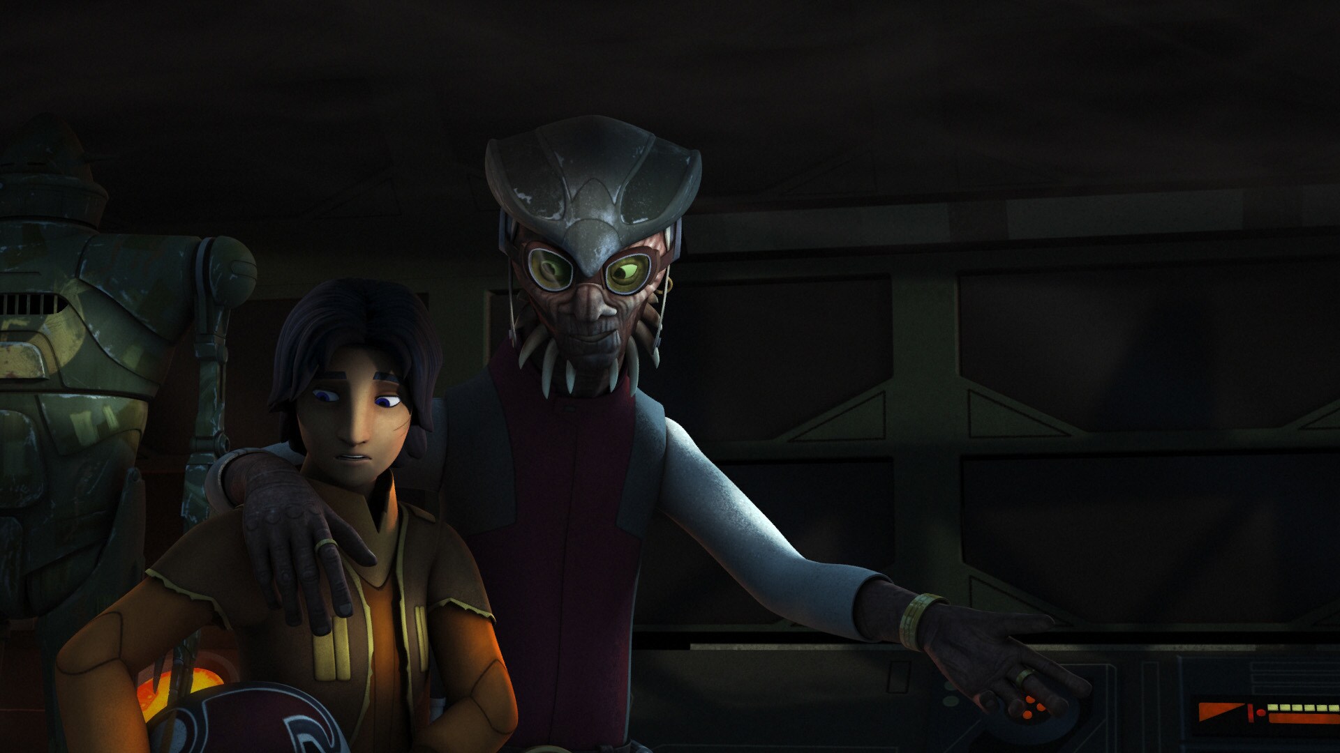 Hondo explains to Ezra that Vizago lost his ship to him in a friendly game of Sabacc, but he’d al...
