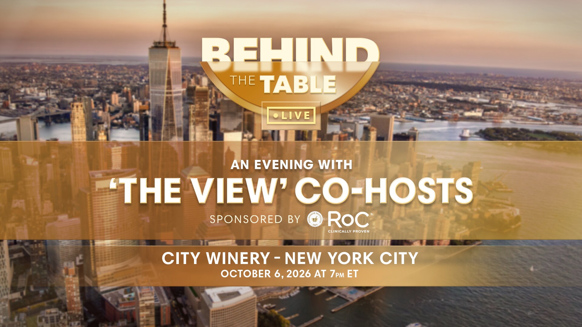 <p style="text-align: center;"><b><strong>Join us for a live taping of 'Behind the Table'</strong></b></p>