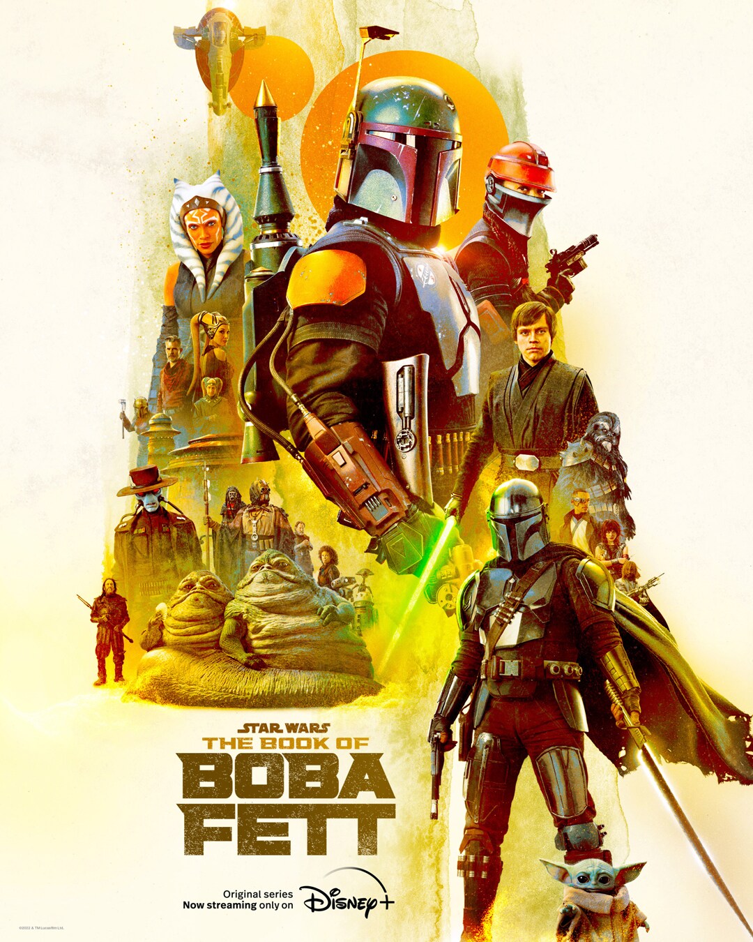 Collage of The Book of Boba Fett characters