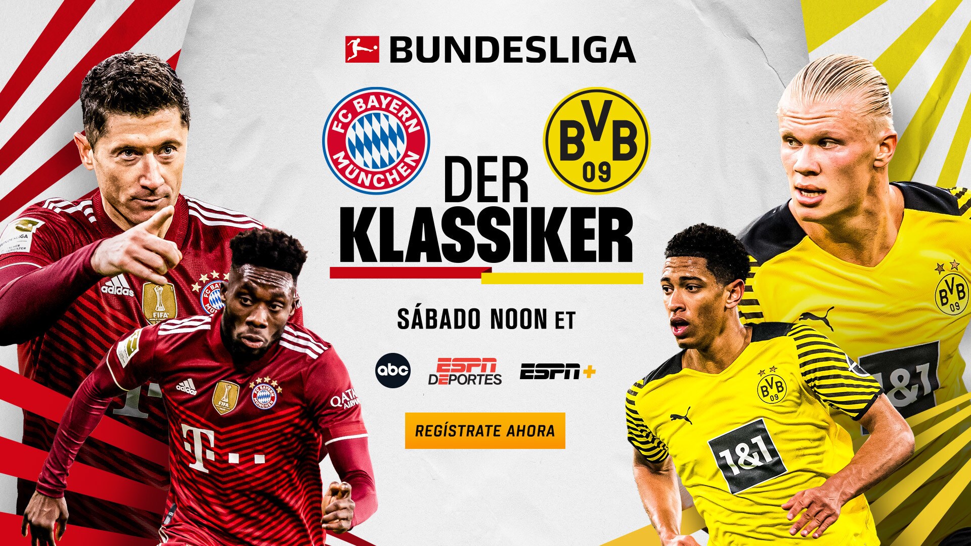 ABC, ESPN+ and ESPN Deportes Present Bundesliga’s Der Klassiker on Saturday, April 23 at 12:30 p.m. ET