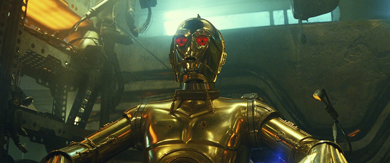 C-3PO in Babu Frik's Workshop