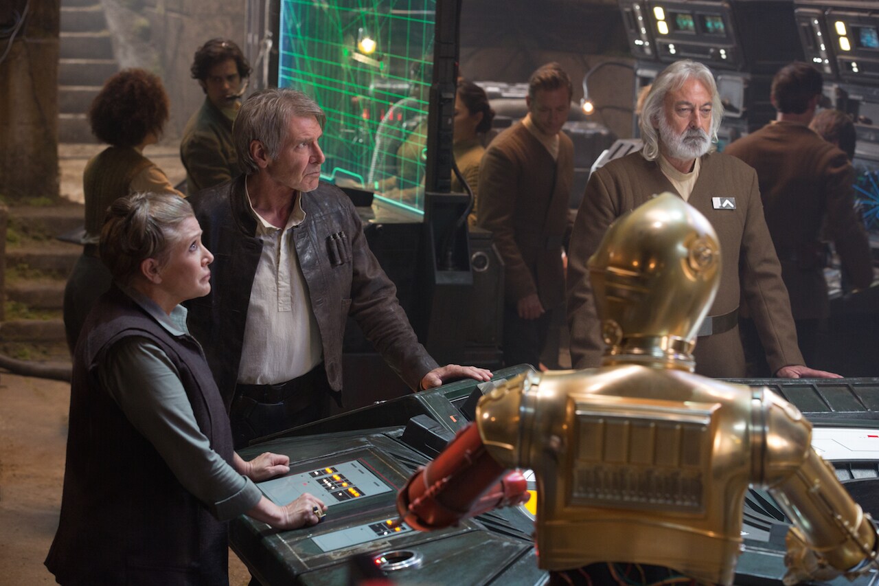 C-3PO returned to D’Qar, where the Resistance prepared to strike at Starkiller Base, site of a dr...