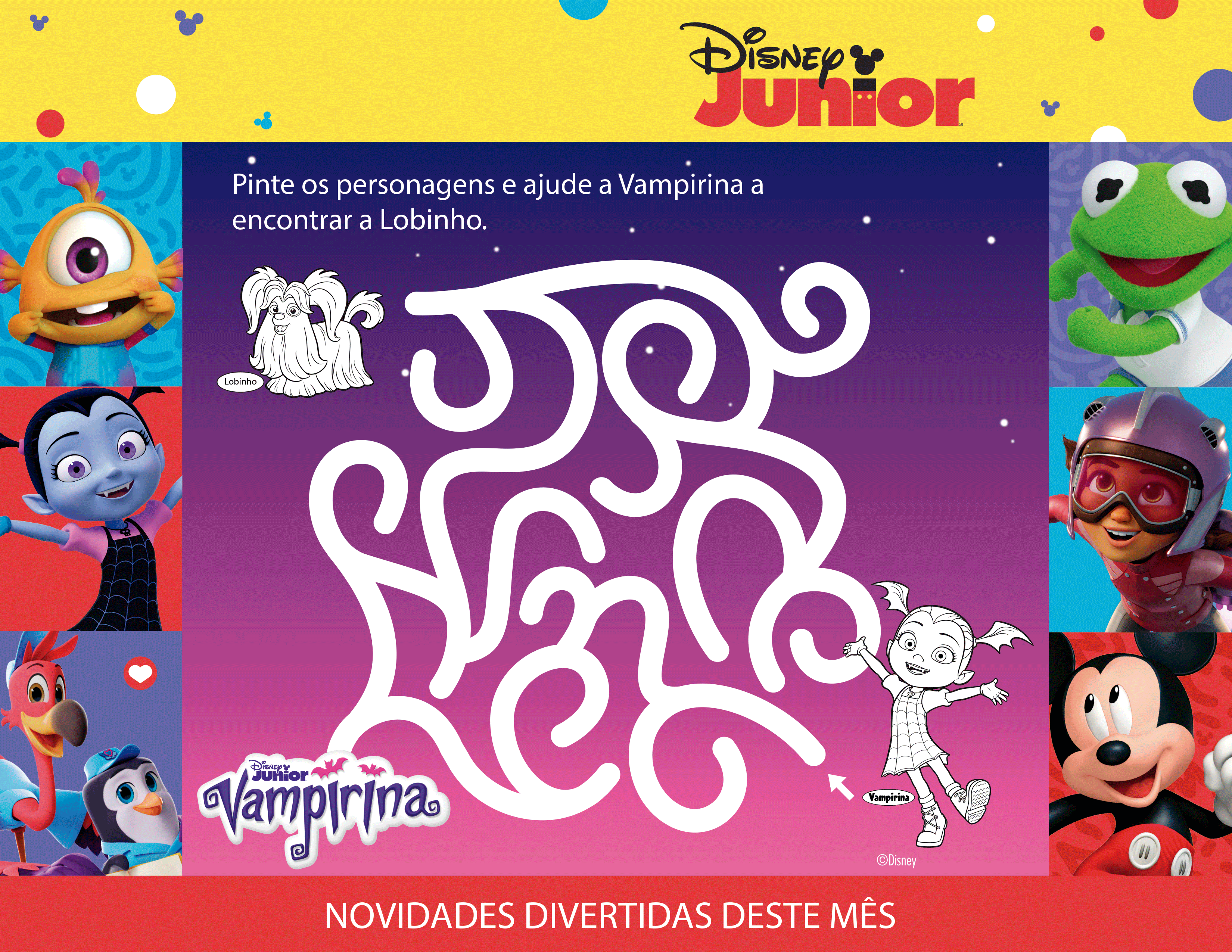 Ajude a Vampirina a encontrar a Lobinho