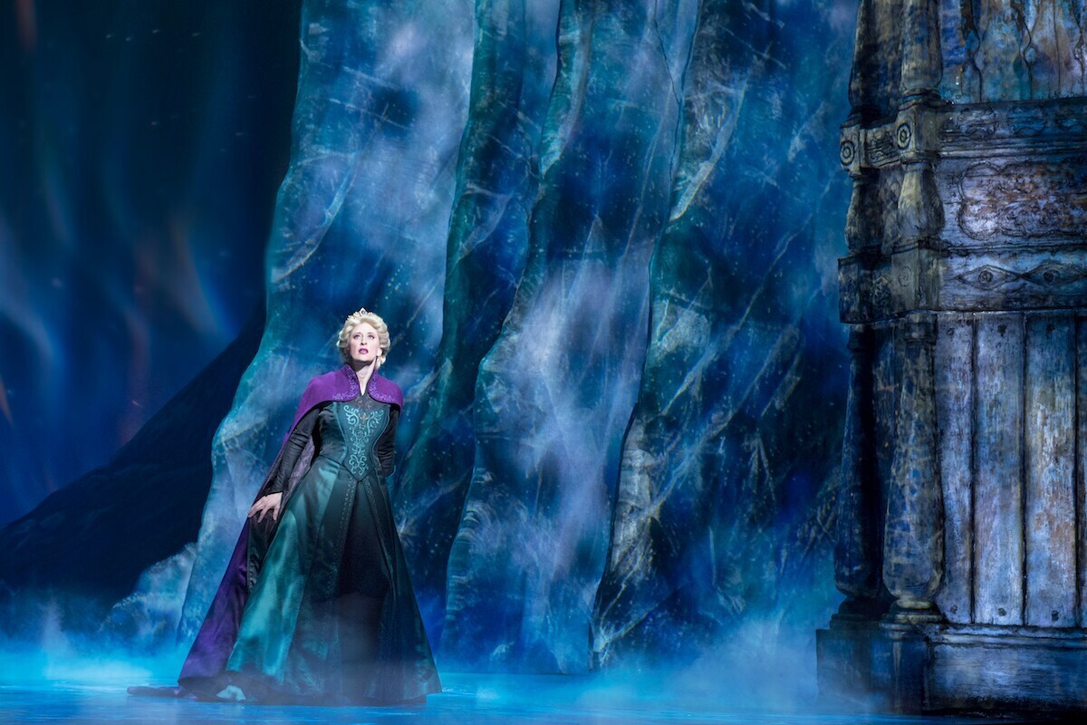 Caissie Levy as Elsa in FROZEN on Broadway
