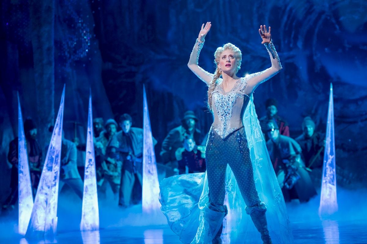 Caissie Levy as Elsa in FROZEN on Broadway