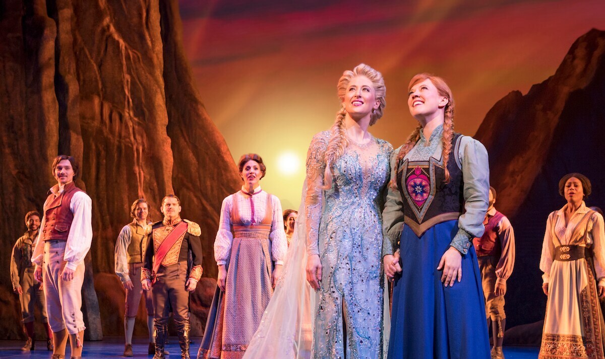 Anna and Elsa for Frozen on Broadway