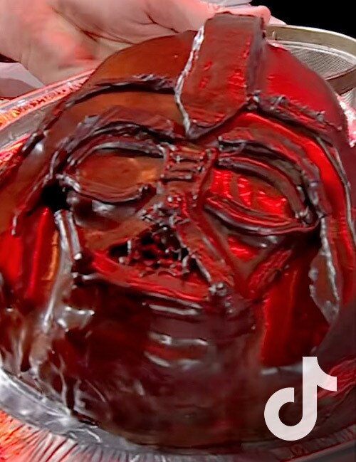 A Darth Vader cake.