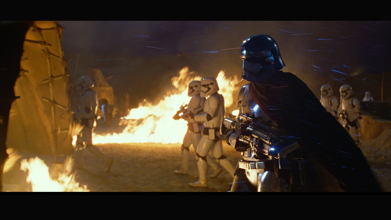 During the First Order’s raid on Jakku, Captain Phasma accompanied Kylo Ren to confront Lor San T...