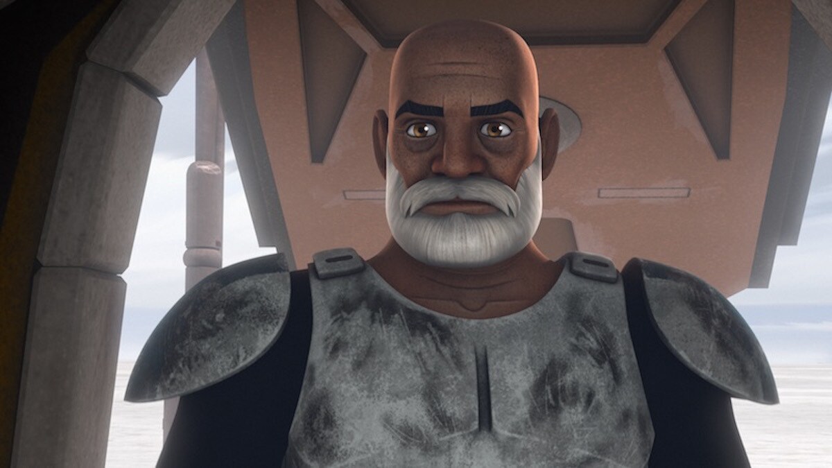 An aged Captain Rex on Seelos