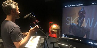 CAST AND CREATOR PHOTOS FROM THE MANDALORIAN SET