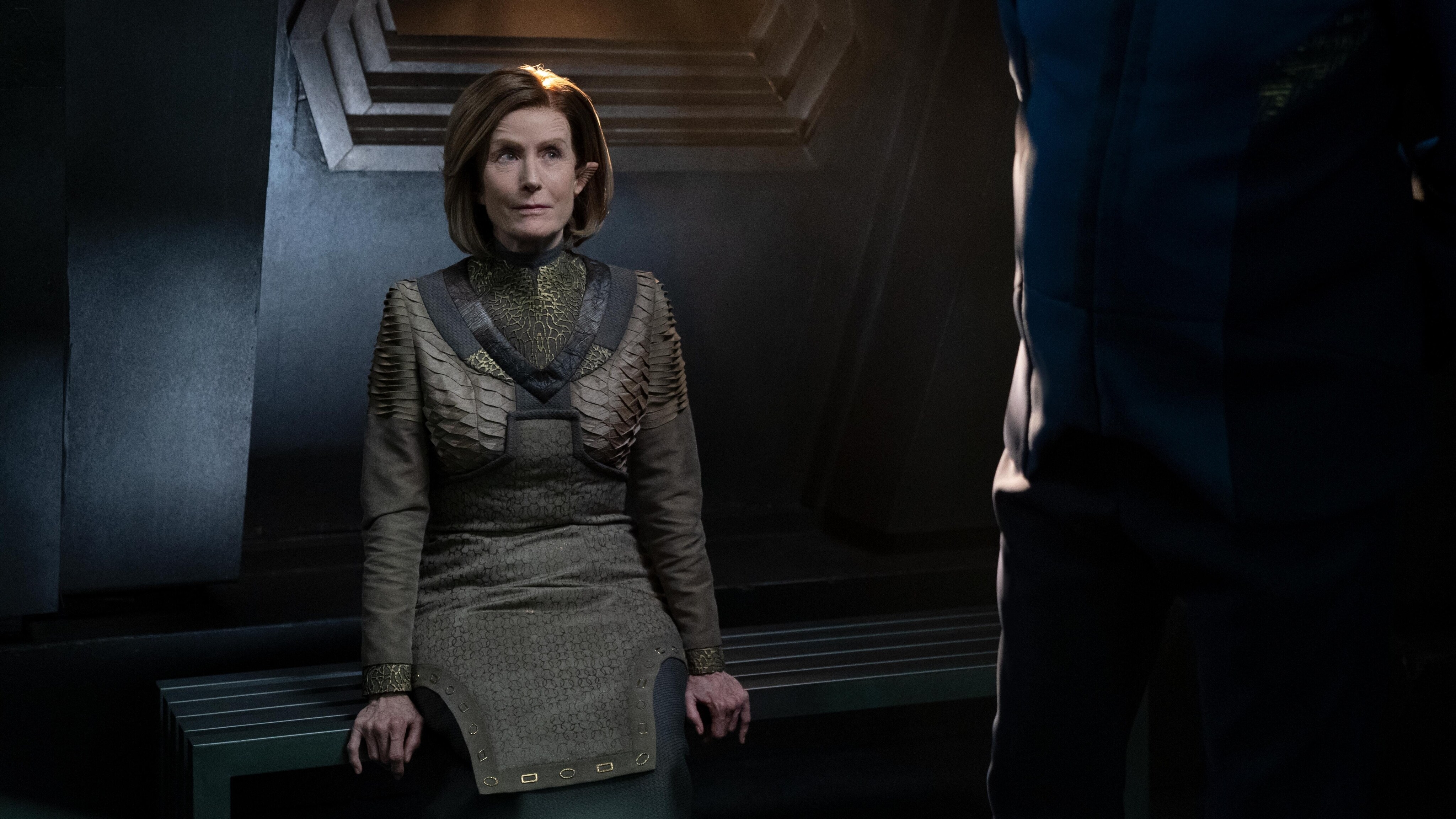 The Orville: New Horizons -- “Gently Falling Rain” - Episode 304 -- The Orville crew leads a Union delegation to sign a peace treaty with the Krill. Speria Balask (Lisa Banes), shown. (Photo by: Michael Desmond/Hulu)