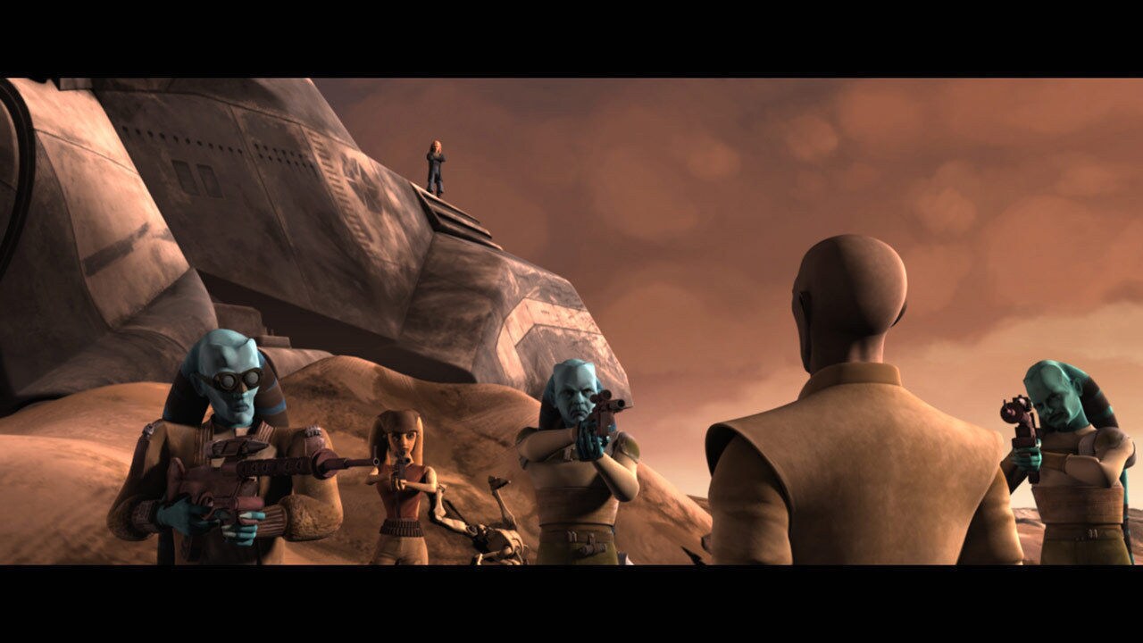 After the Republic broke the Separatist blockade of Ryloth, Jedi General Mace Windu sought out Sy...