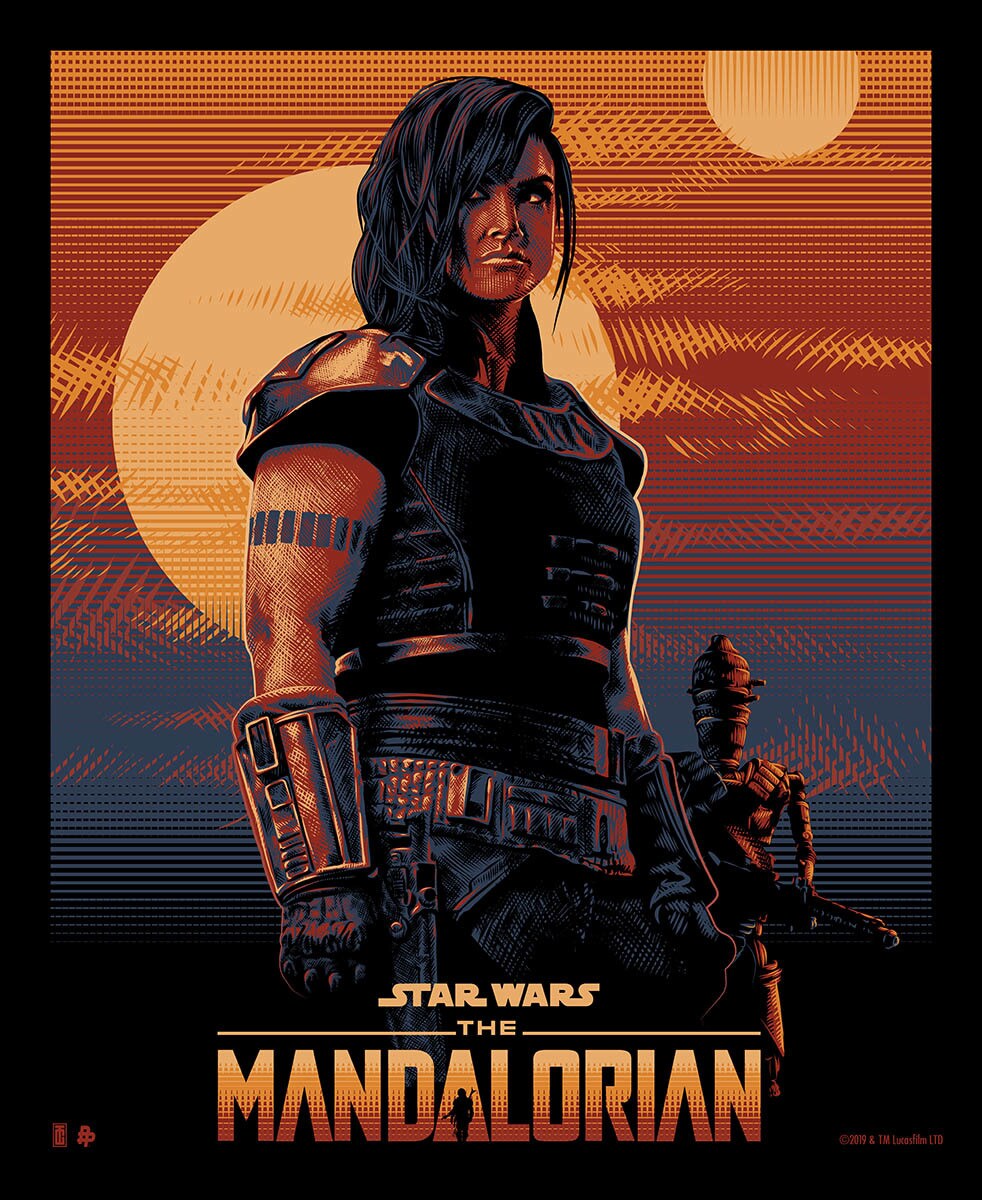 The Mandalorian poster by Tracie Ching