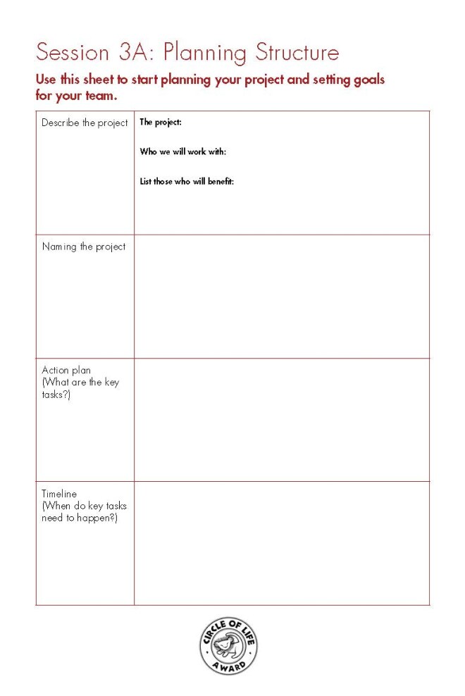 A image of a worksheet with a table