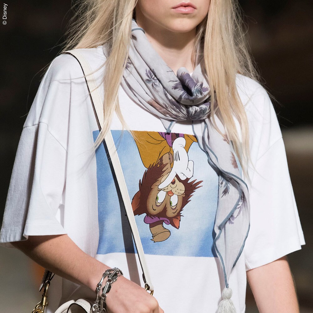 Disney themed white tee shirt from the Coach Spring Collection 