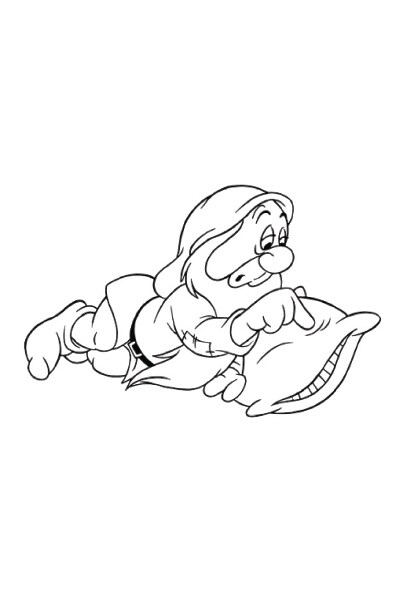 coloriage la sieste de dormeur