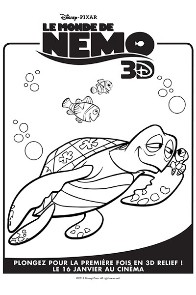 coloriage dory reconforte nemo