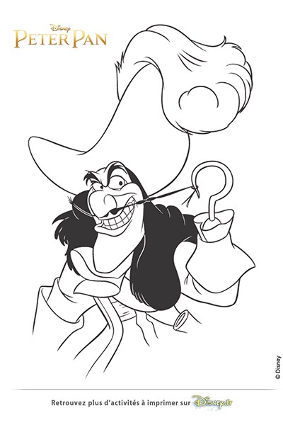 coloriage capitaine crochet