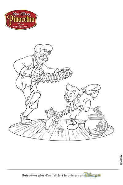 coloriage pinocchio et jiminy cricket