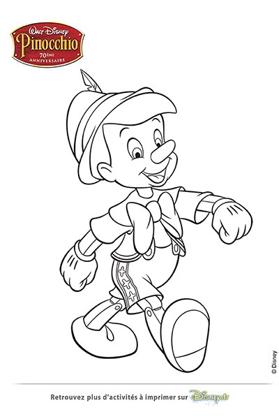 Coloriages Pinocchio 1940 pinocchio 1940