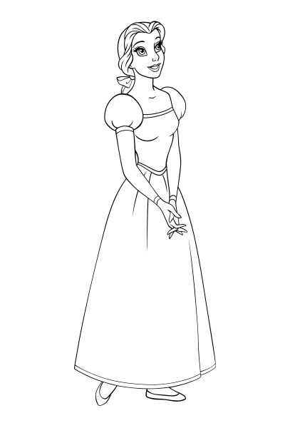 Coloriages La Belle et la Bête 1991 la belle et la bete 1991